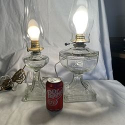 Antique 2 Ea. Greek Key Electric Lamps