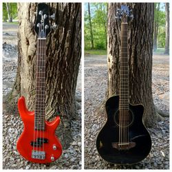 Electric Bass $125 *  5 String Acoustic Electric Bass $250