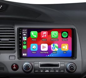 Car Stereo Radio Honda Civic 2006 2007 2008 2009 2010 2011 Wireless Apple CarPlay Android Auto, 9” Touch Screen, Backup Camera