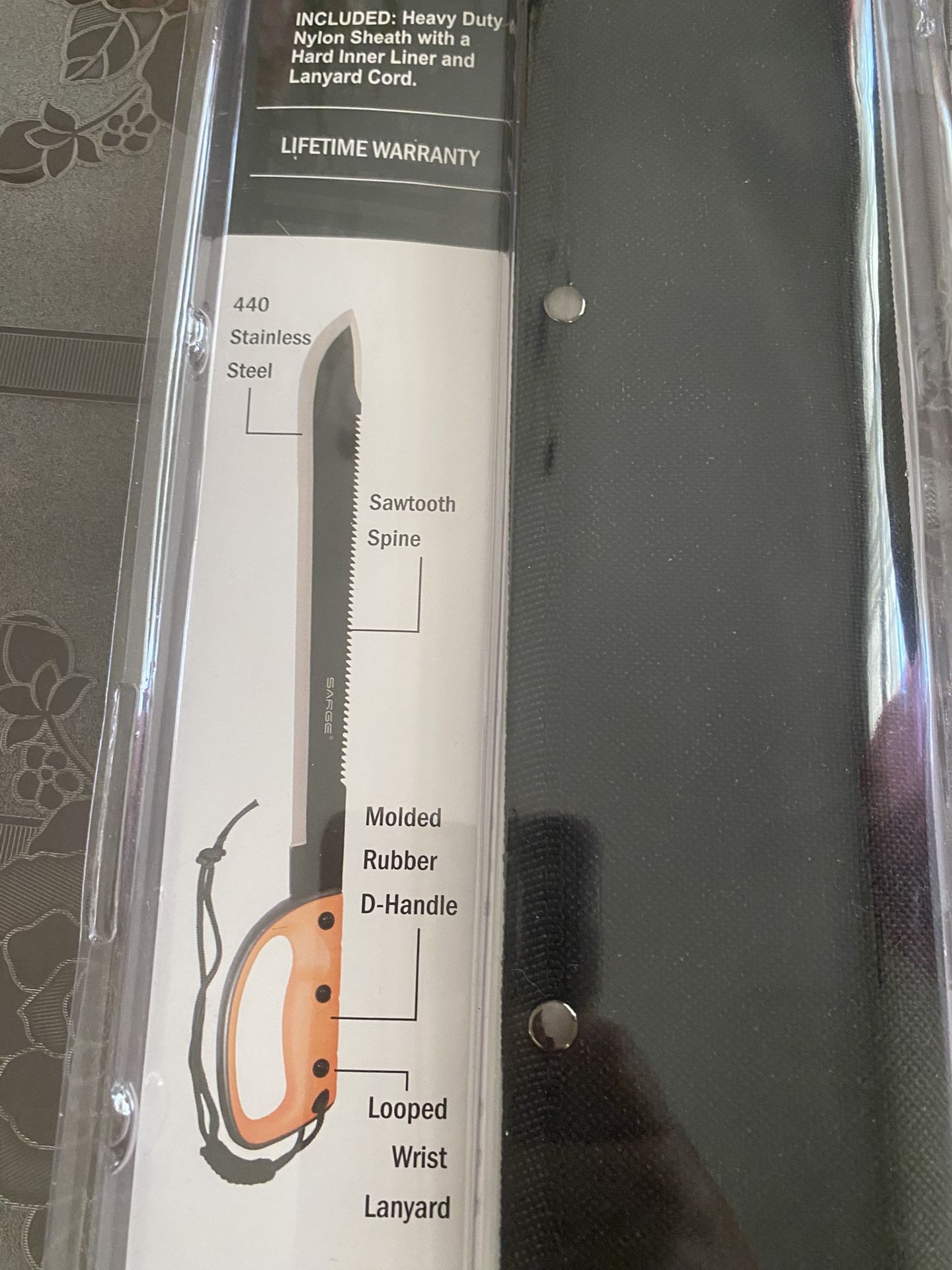 Sarge Machete Wood Craft