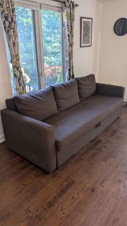 Convertible Sleeper Sofa Bed with Storage – Gray – Excellent Condition