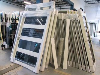 White Framed Glass Panel Door