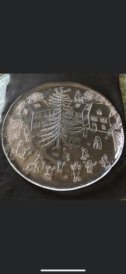 Crystal Serving Platter made in Italy