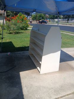 White Solid Wooden Book or Multi-p. Shelf