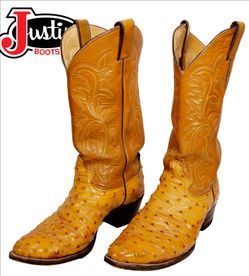 Ostrich Boots Justin registeredj
