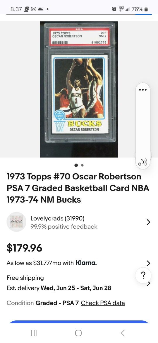 Oscar Robertson Card