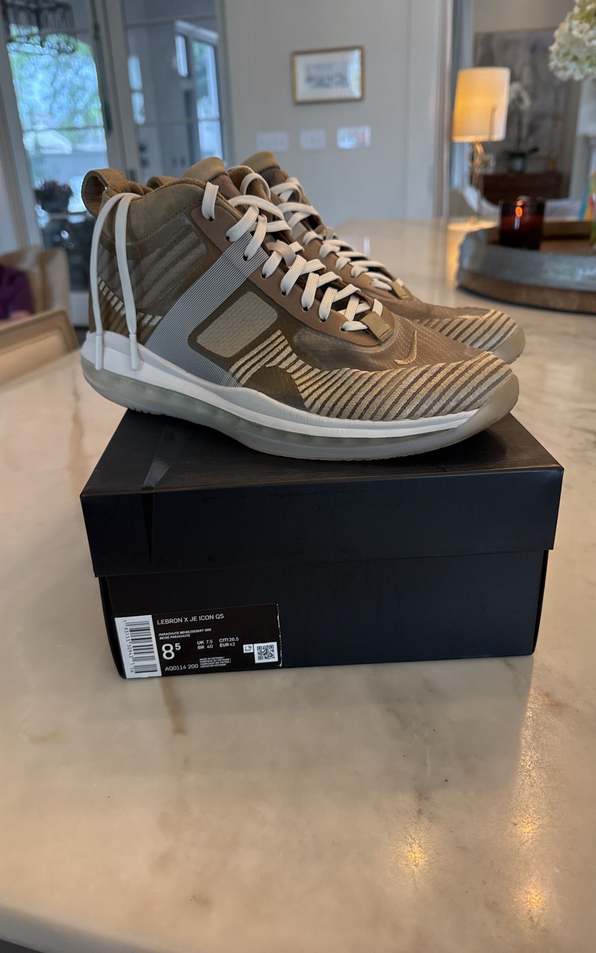 John Elliott x LeBron Icon QS 'Parachute Beige', Men’s Size 8.5