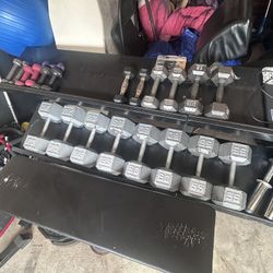 500 Lbs of Dumbbells 55-70
