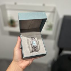 Ecclissi Stainless Steel Watch – Like New, Diamond Accents