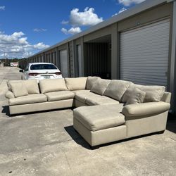 Beige Sectional Couch