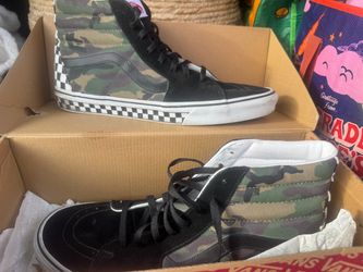 Vans SK8-Hi Camo Checkerboard High-Top Sneakers