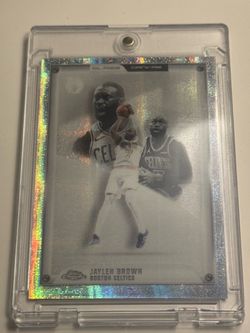 Jaylen Brown Topps Chrome Glass Canvas Basketball Card