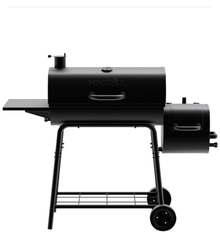 Nexgrill 29 in. Barrel Charcoal Grill/Smoker in Black