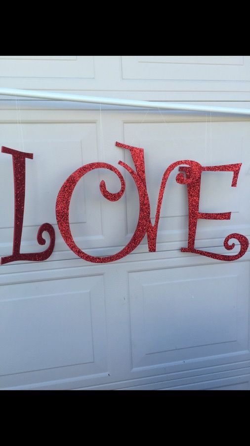 Letters for decorations weddings... or your living room