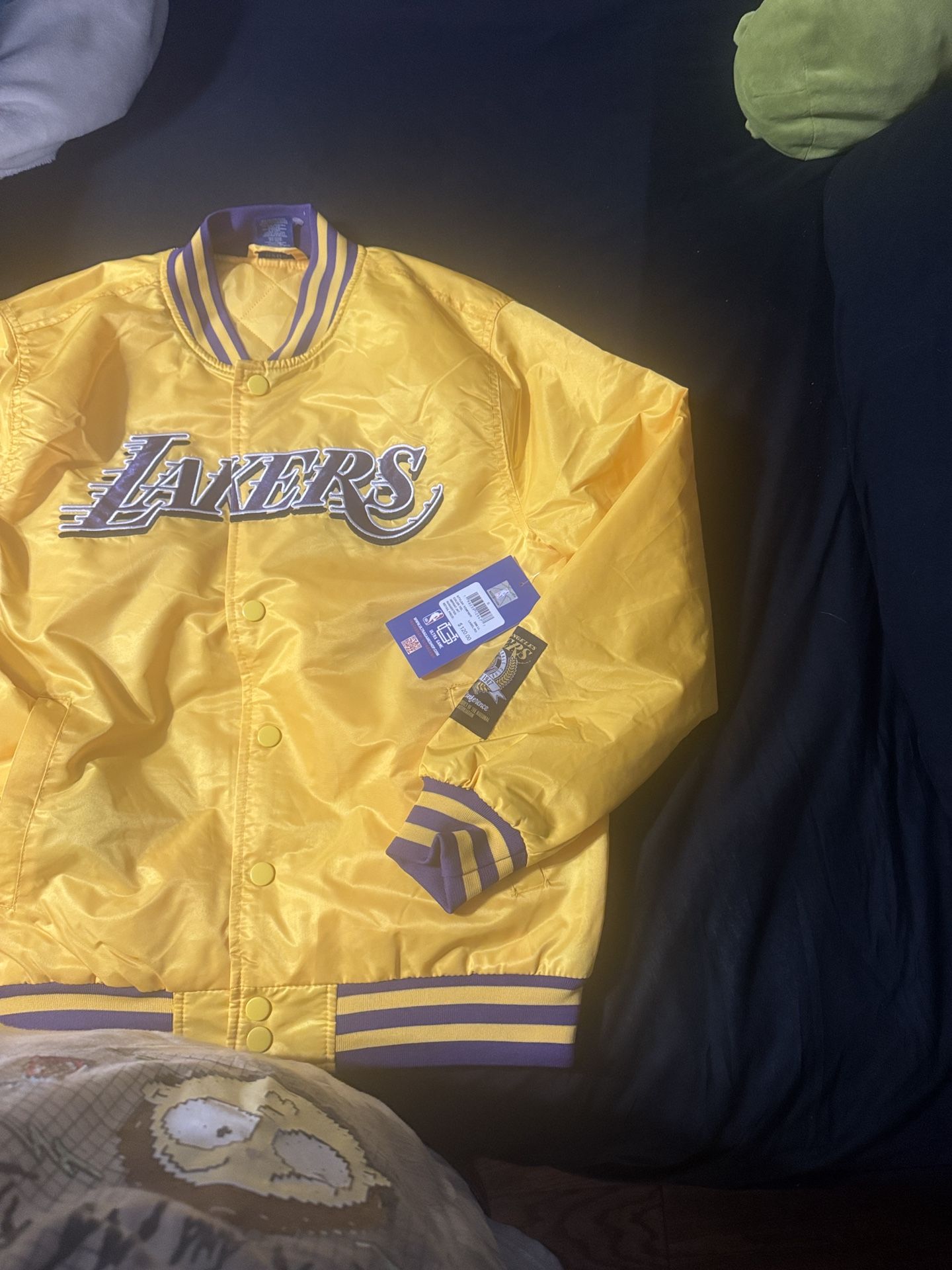 Yellow Lakers Satin jacket 