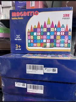 Magnetic Building Tiles Set STEM Educational Construction Blocks