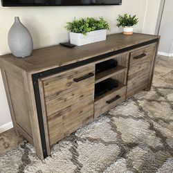 Entertainment Console + Coffee Table + Side Table (matching)