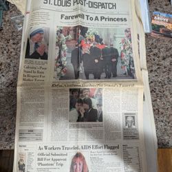 Princess Diana Farewell Newspaper