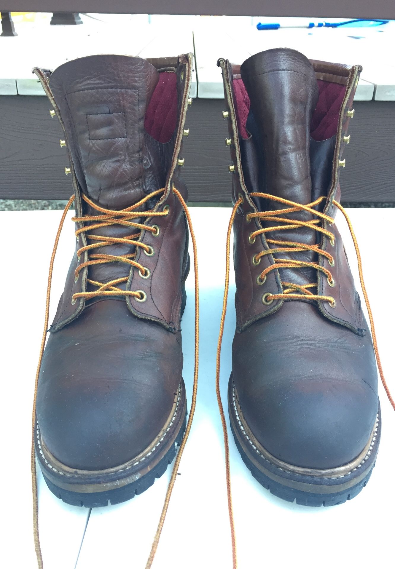 Red Wings pole climbing boots
