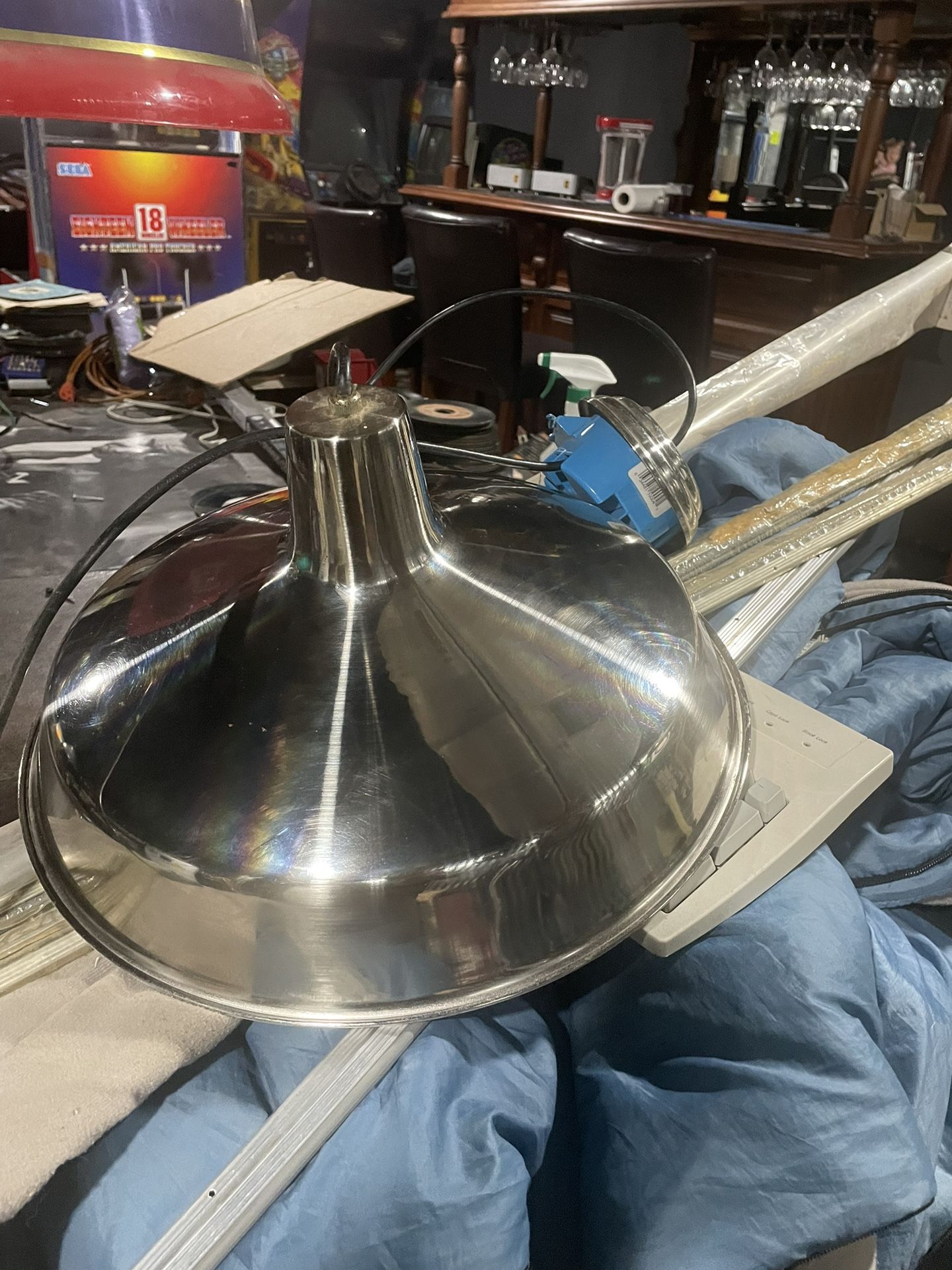 Stainless steel hanging light