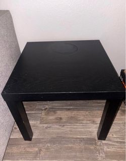 Two Black Side Tables
