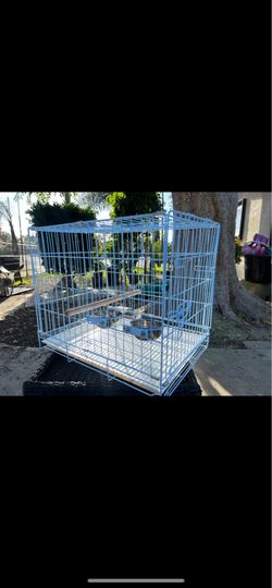 White bird cage
