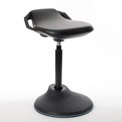 bonVIVO Standing Desk Chair - Ergonomic Chair for Tall Office Desks w/Back Support and Handles for Posture and Balance - Work from Home High Stool - B