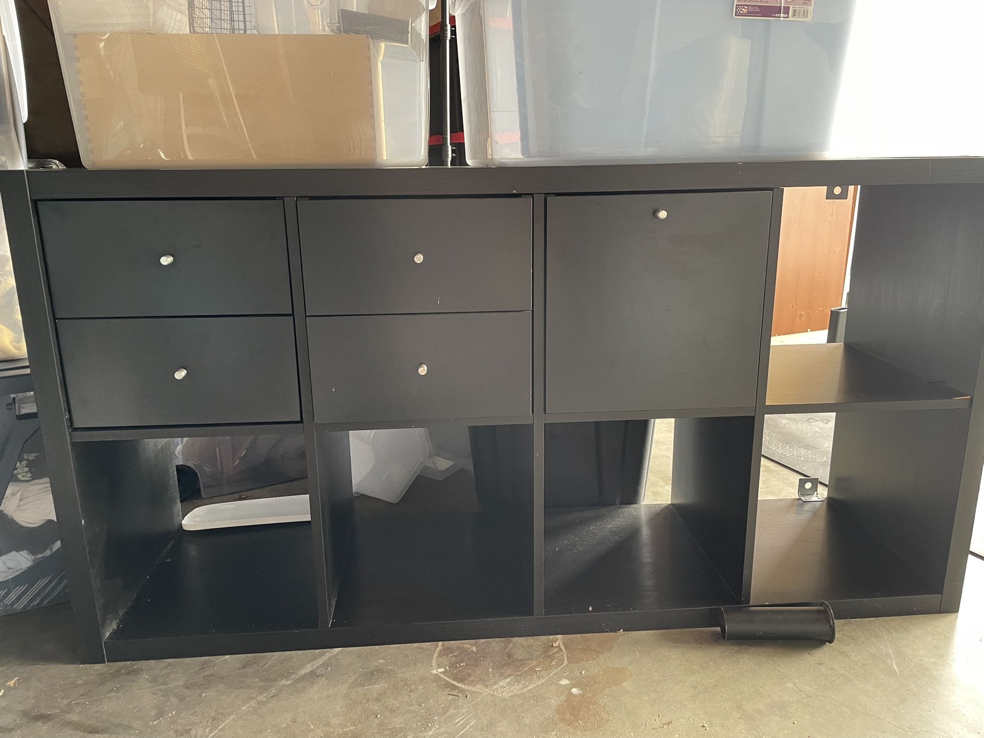 Kallax 2x4 Shelves with inserts
