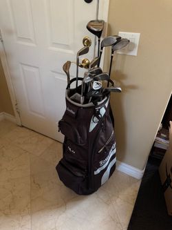 Full golf club set and bag
