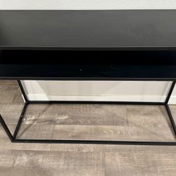 Black Aluminum Side Table/buffet/console Table: Measurements: “44”L X “14” D X “30”H