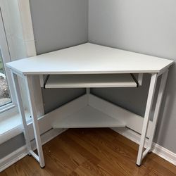 White Corner Desk 