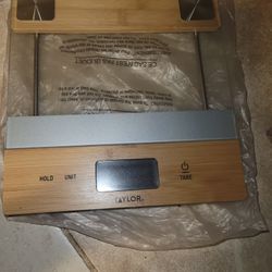 Taylor Digital Glass/Bamboo Household Kitchen Scale