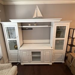 TV Entertainment Center And Storage Shelves