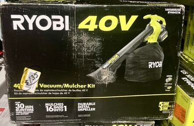 Ryobi 40V Leaf Vacuum/Mulcher Kit