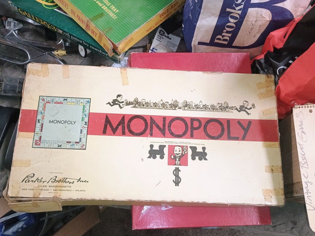 Antique Collectibles Board Games In Original Boxes