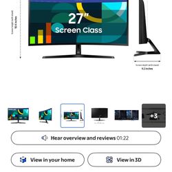 Samsung 27” Curved Monitor 