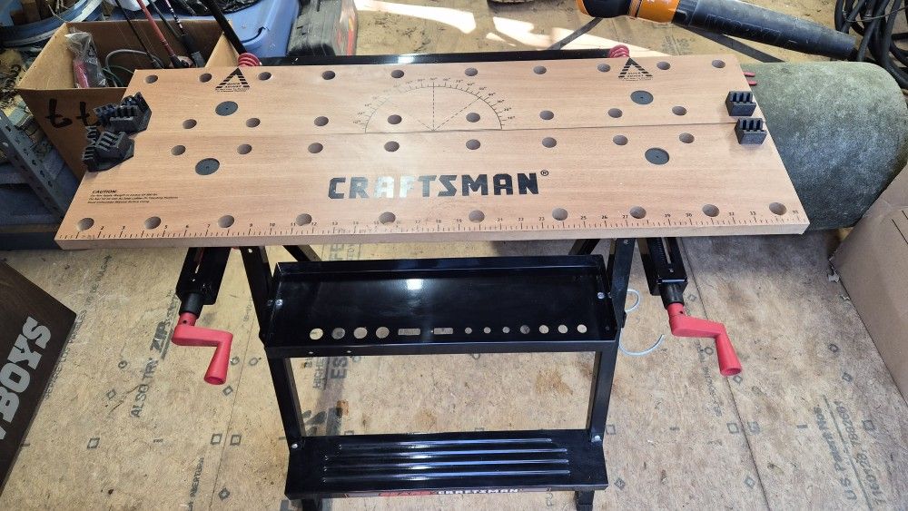 Craftsman Adjustable Workbench and Vise