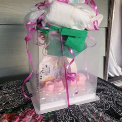 Diaper Rose Centerpiece It's A Girl