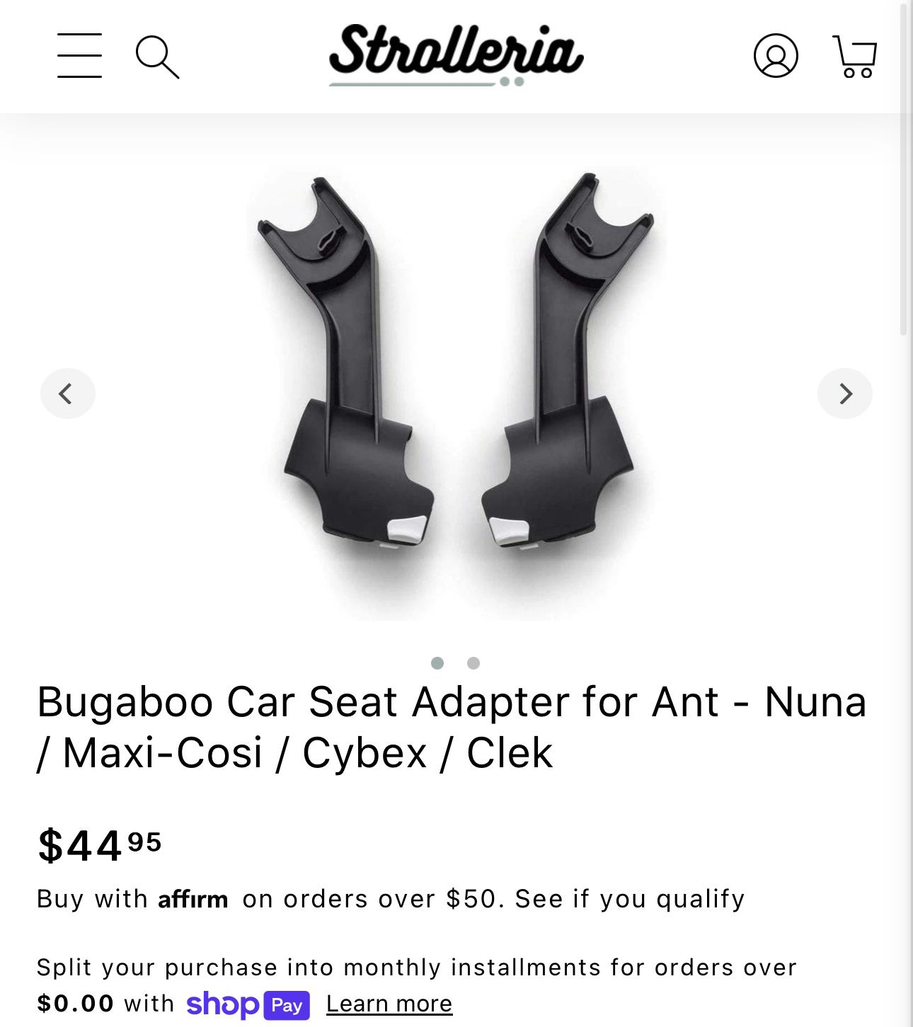 Bugaboo Ant Car seat Adapters 