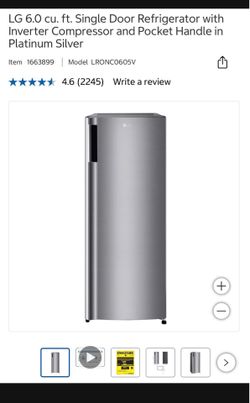 NEW LG single door mini Fridge