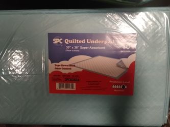 SPC QUILTED UNDERPADS 100 Sheets Each Box