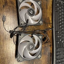 2 Pack ARCTIC P12 PWM PST A-RGB (Black) 120 mm PWM case fan static pressure  Note: new open box, has no original box