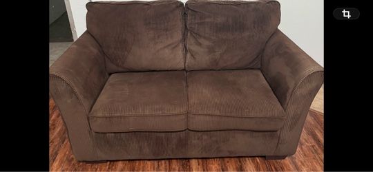 Corduroy Brown Loveseat
