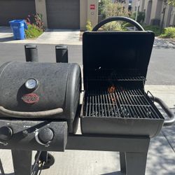 Barbecue Grill, Propane, And Smoker