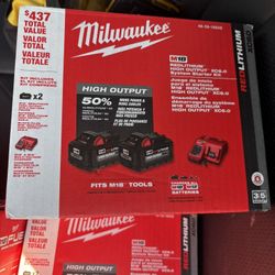 M18 18-Volt Lithium-Ion High Output Starter Kit with Two 6.0 Ah Battery and Charger