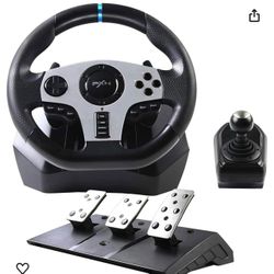 PXN V9 Steering Wheel Detachable Racing Wheel 270/900 Degree Race Steering Wheel