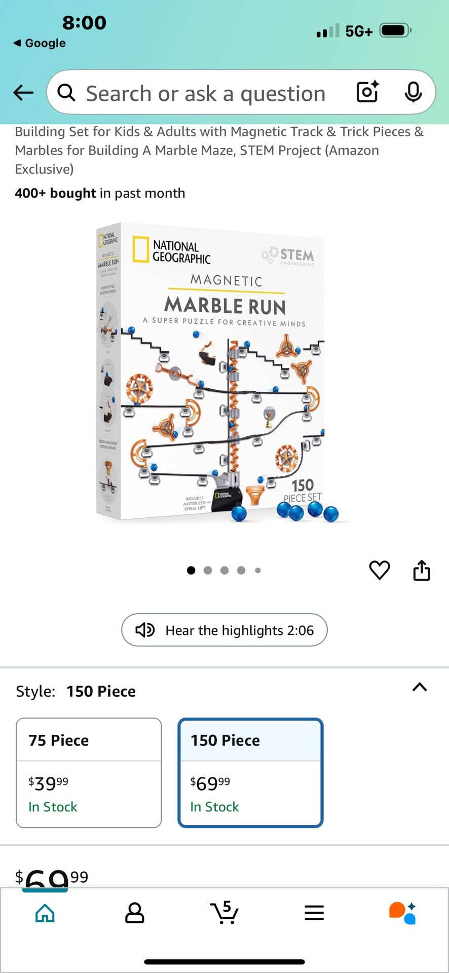 Marble Game Brand New
