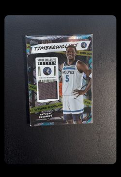 Very rare card! 21 out 99 card! Game worn Anthony Edward’s