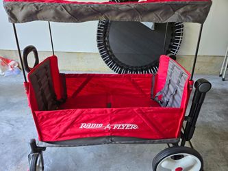 Stroller wagon with canopy