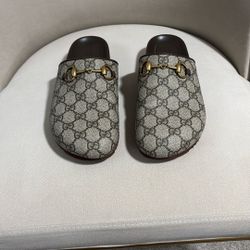 Gucci Womans Horsebit Mule Size 38